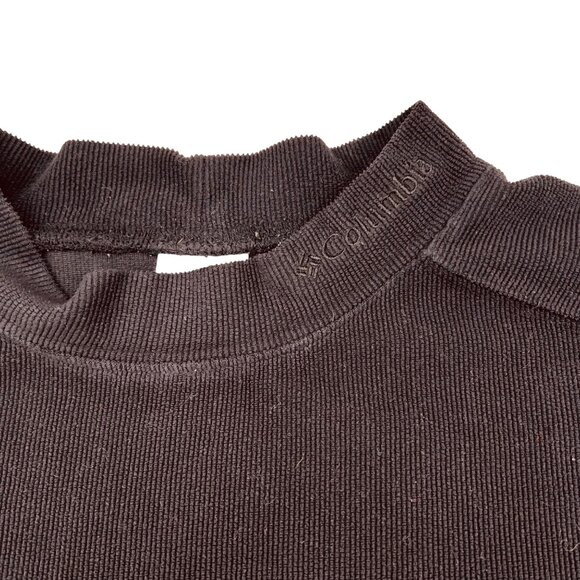 Columbia Mens XL Black Long-Sleeve Ribbed Pullover Shirt 100% Polyester - Picture 3 of 7